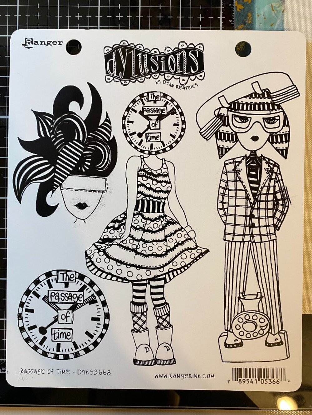 Dylusions Stamp Set: DYR53668-Passage of Time